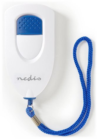 NEDIS osobní alarm/ hlasitost 85 dB/ 2x AAA/LR03/ bílo-modrý