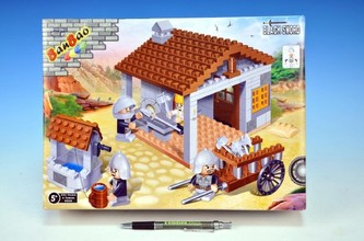 Stavebnice BanBao Kovárna 235ks + 4 figurky v krabici 33x24x7cm