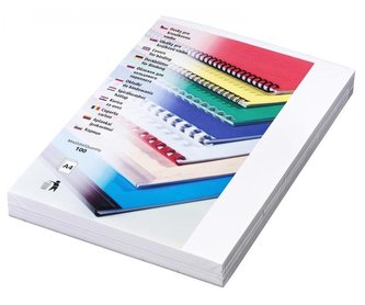EUROSUPPLIES vazací desky (kryt) Delta/ formát A4/ bílý/ 100 pack