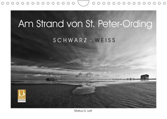 Am Strand von St. Peter-Ording SCHWARZ-WEISS (Wandkalender 2022 DIN A4 quer) Am Strand von St. Peter-Ording SCHWARZ-WEISS (Wandkalender 2022 DIN A4 quer)