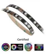 AKASA LED pásek Vegas MB / AK-LD05-50RB / 15x LED / 10x magnet / 12V / 50cm / 4-pin / multicolor