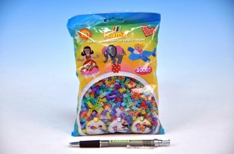 Zažehlovací korálky s třpytkami 3000ks v sáčku