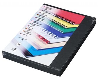 EUROSUPPLIES vazací desky (kryt) Delta/ formát A4/ černý/ 100 pack