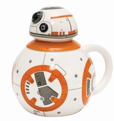 Keramický 3D hrnek Star Wars|Hvězdné války: BB-8 s víčkem (objem 320 ml) bílý