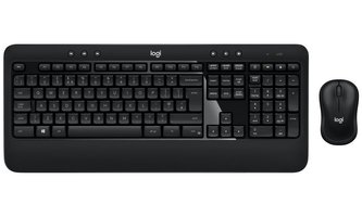 Logitech set klávesnice s myší ADVANCED Combo/ bezdrátový / 2,4Ghz / USB přijímač / CZ + SK / černá Logitech set klávesnice s myší ADVANCED Combo/ bezdrátový / 2,4Ghz / USB přijímač / CZ + SK / černá
