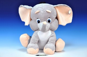 Slon plyš 60cm sedící od 0 měsíců