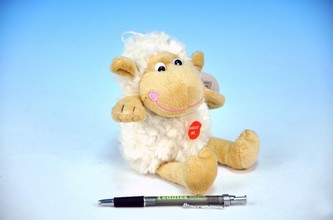 Ovečka plyš 18cm na baterie se zvukem od 0 měsíců