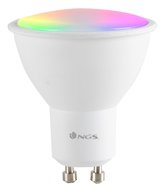 NGS Wi-Fi chytrá LED žárovka / 5W/ GU10/ 460lm/ 2100K- 6500K & RGB full color