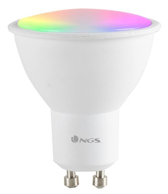 NGS Wi-Fi chytrá LED žárovka / 5W/ GU10/ 460lm/ 2100K- 6500K & RGB full color