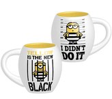 Keramický oválný hrnek Mimoni: I Didn't Do It (objem 532 ml) bílý