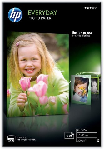 HP Everyday Glossy Photo Paper, 100 listů/10 x 15 cm
