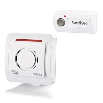 ELEKTROBOCK Bezdrátový bateriový zvonek, stolní - gong 60dB / 20m / 2x AA ELEKTROBOCK Bezdrátový bateriový zvonek, stolní - gong 60dB / 20m / 2x AA