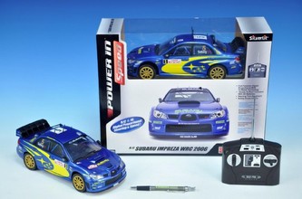 Auto RC Subaru Impreza WRC 2006 kov 25cm na vysílačku na baterie v krabici
