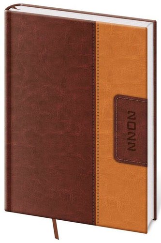 Diář 2022 Classic - hnědo/hnědý, denní, A5