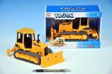 Auto buldozer s pásy a radlicí  plast 20cm v krabici