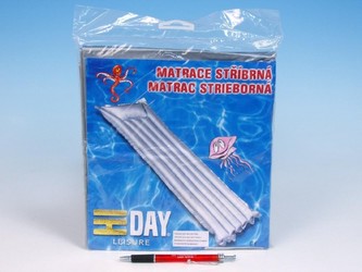 Lehátko nafukovací stříbrné 183x69cm v sáčku