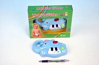 Zvířátko slon hrající Maamaa 16cm na baterie 2xAA v krabičce od 18 měsíců