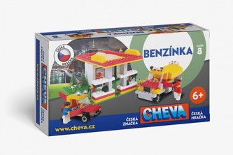 Stavebnice Cheva 8 Čerpací stanice plast 349ks