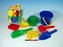 Kbelík sítko lopatka kupecká lopatka hrabičky plast v síťce 20x28x12cm 12m+