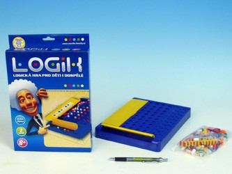 Logik společenská hra hlavolam v krabici 19,5x29x3,5cm