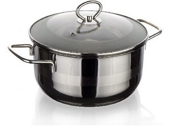 hrnec 22cm se skl.poklicí 4l nerez MATTE NEW LINE indukce
