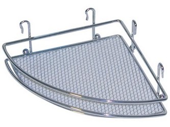 polička rohová (mřížky) 18x18x5cm Cr 291635