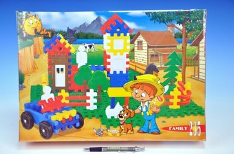 Stavebnice Blok Family plast 235ks v krabici 42x30x8cm