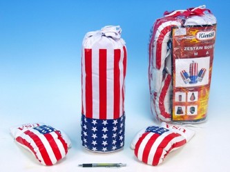 Boxovací pytel 13x38cm + rukavice vel.10 v sáčku