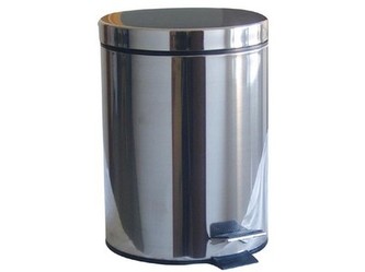 koš odpadkový nášlapný 5l kulatý nerez, s vložkou PH