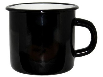 hrnek smalt pr.8cm 0,4l ČER