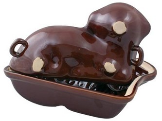 BANQUET forma na beránka 31x19,5x13cm 2dílná keramická