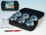 Petanque koule ocel sada 6 koulí v tašce