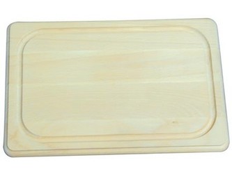 prkénko na maso 45x30x1,9cm s drážkou dřev.