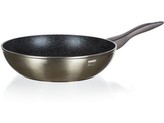 pánev WOK 28x7,8cm/3mm nepřiln.povrch METALLIC PLATINUM