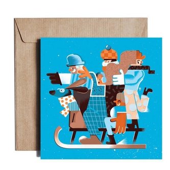 Karnet kw Heading for Christmas KB12