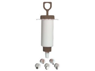 Zdobička na cukroví píst.18,5cm, pr.4,5cm, 5 nástavců, PH