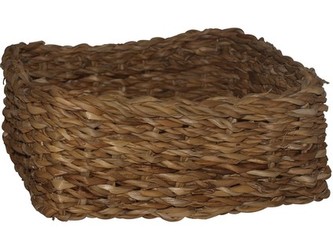 košík hranatý nízký velký 26x26x12cm mořská tráva