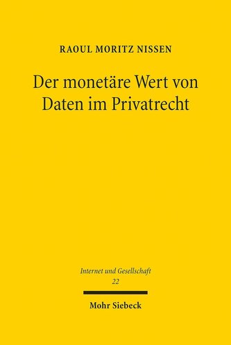 Der monetäre Wert von Daten im Privatrecht