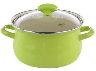 hrnec BELIS GREEN LINE 20cm 3,6l se skleněnou poklicí