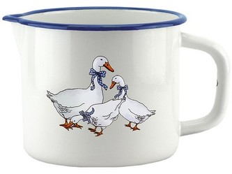 hrnek smalt s výlevkou pr.12,5cm 1,4l HUSY