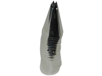 špička zdobicí šestizubá pr.8mm pocín. (25ks)