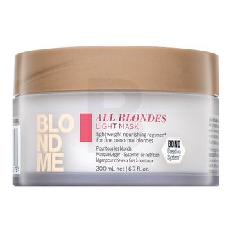 Schwarzkopf Professional Lehká vyživující maska pro jemné a normální blond vlasy All Blondes (Light Mask) 200 ml woman