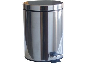 koš odpadkový nášlapný 12l kulatý nerez, s vložkou PH