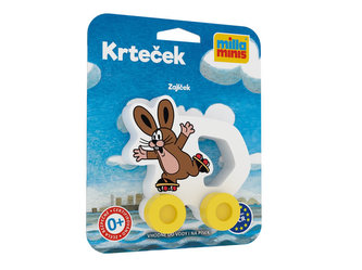 Moje první autíčko Zajíček pěna 9cm Krtek 0+ Moje první autíčko Zajíček pěna 9cm Krtek 0+