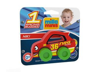 Moje první závodní auto Niki 36, červené pěnové 9x6cm, na kartě 0+