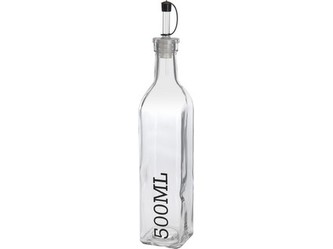 láhev na olej/ocet 500ml skl., nálevka PH