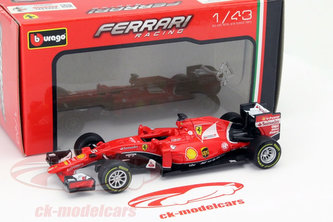 Bburago 1:43 Ferrari Racing F1 (24x DISPLAY) ASST