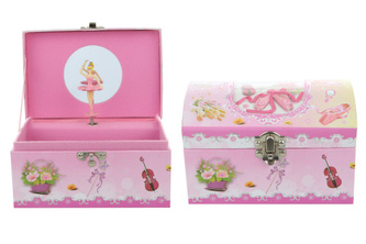 Hrací skříňka šperkovnice baletka