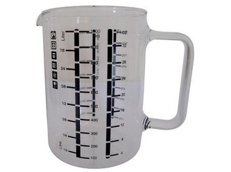 odměrka kuchyňská 1,0l skleněná vysoká