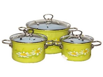 hrnec BELIS DAISY 24cm 6,1l se skleněnou poklicí